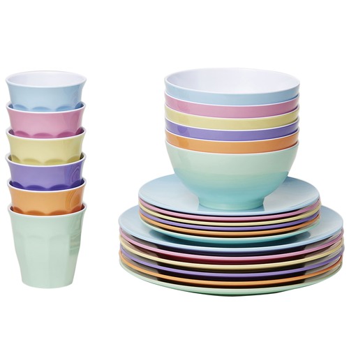 24 piece clearance melamine dinner set